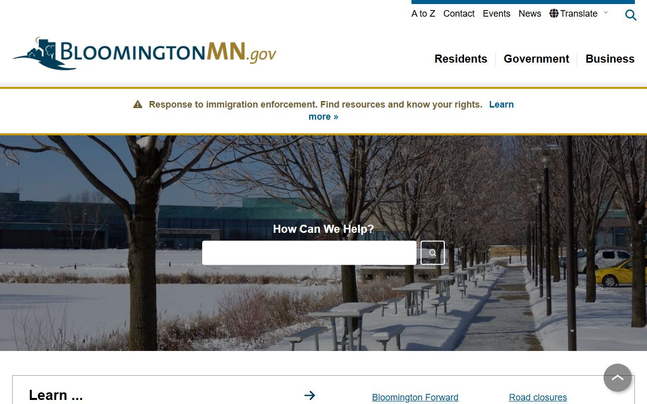 Bloomington Minnesota public records official city website
