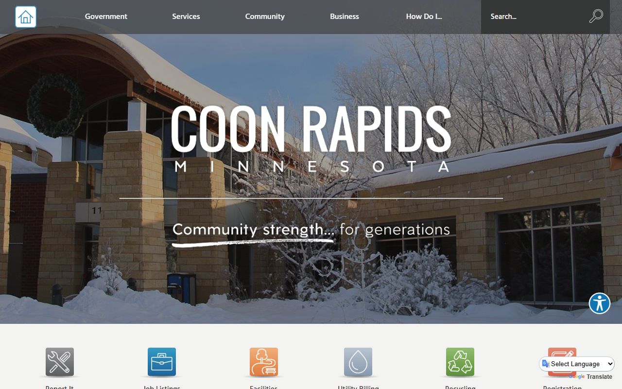 Coon Rapids Minnesota public records official city website