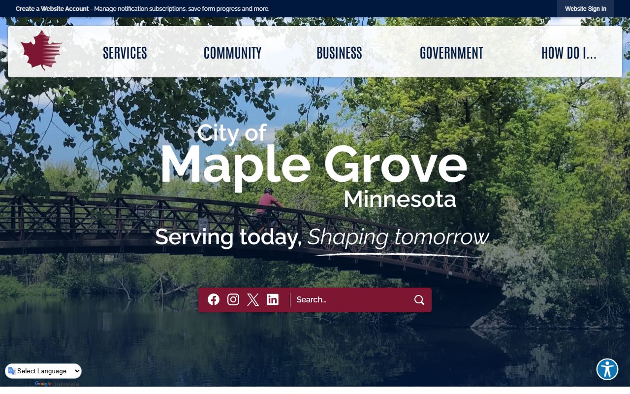 Maple Grove Minnesota public records official city website