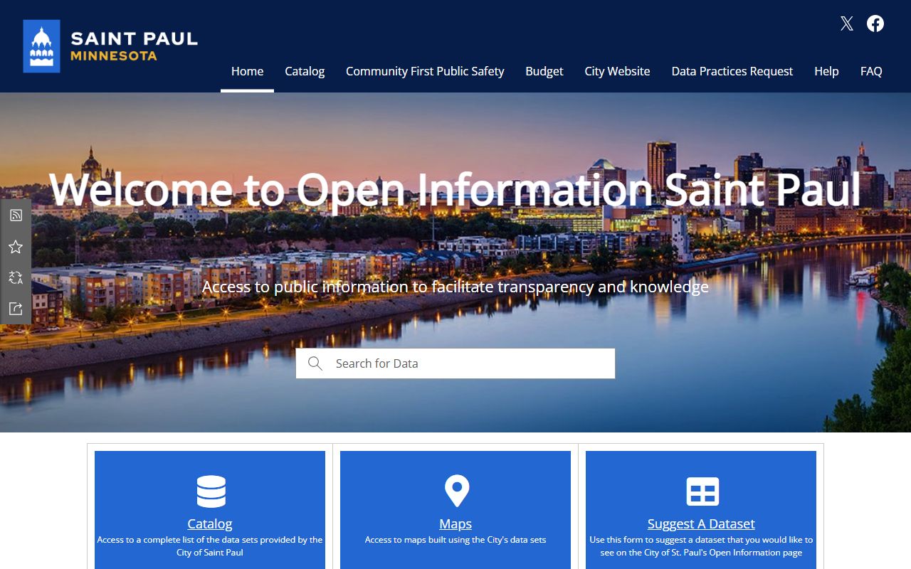 St. Paul Minnesota public records open information portal
