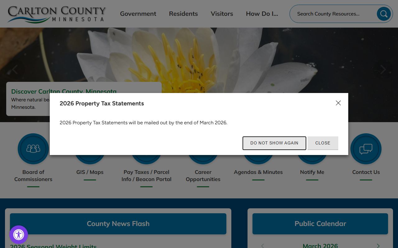 Carlton County Minnesota public records official county website