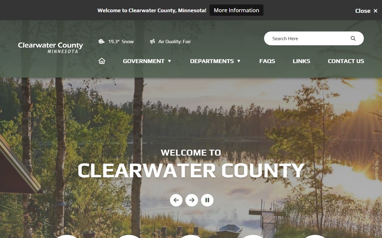Clearwater County Minnesota public records official county website