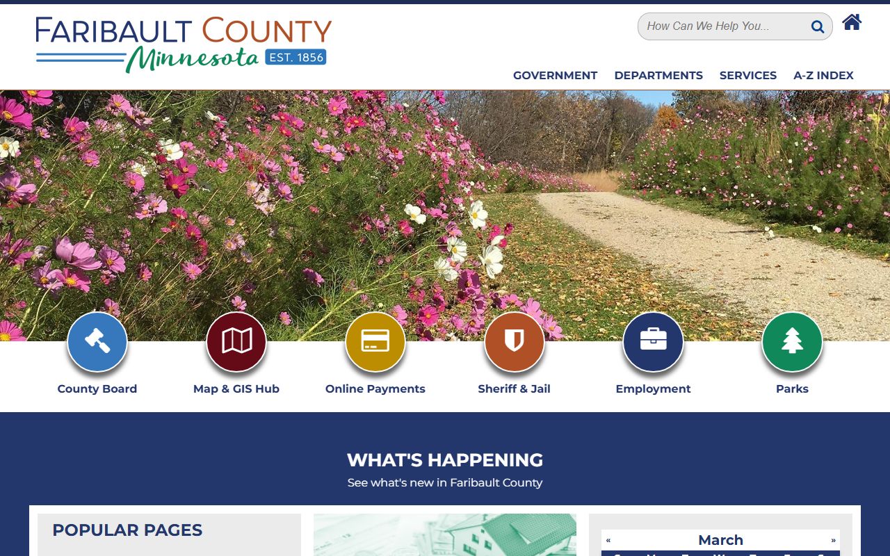 Faribault County Minnesota public records official county website