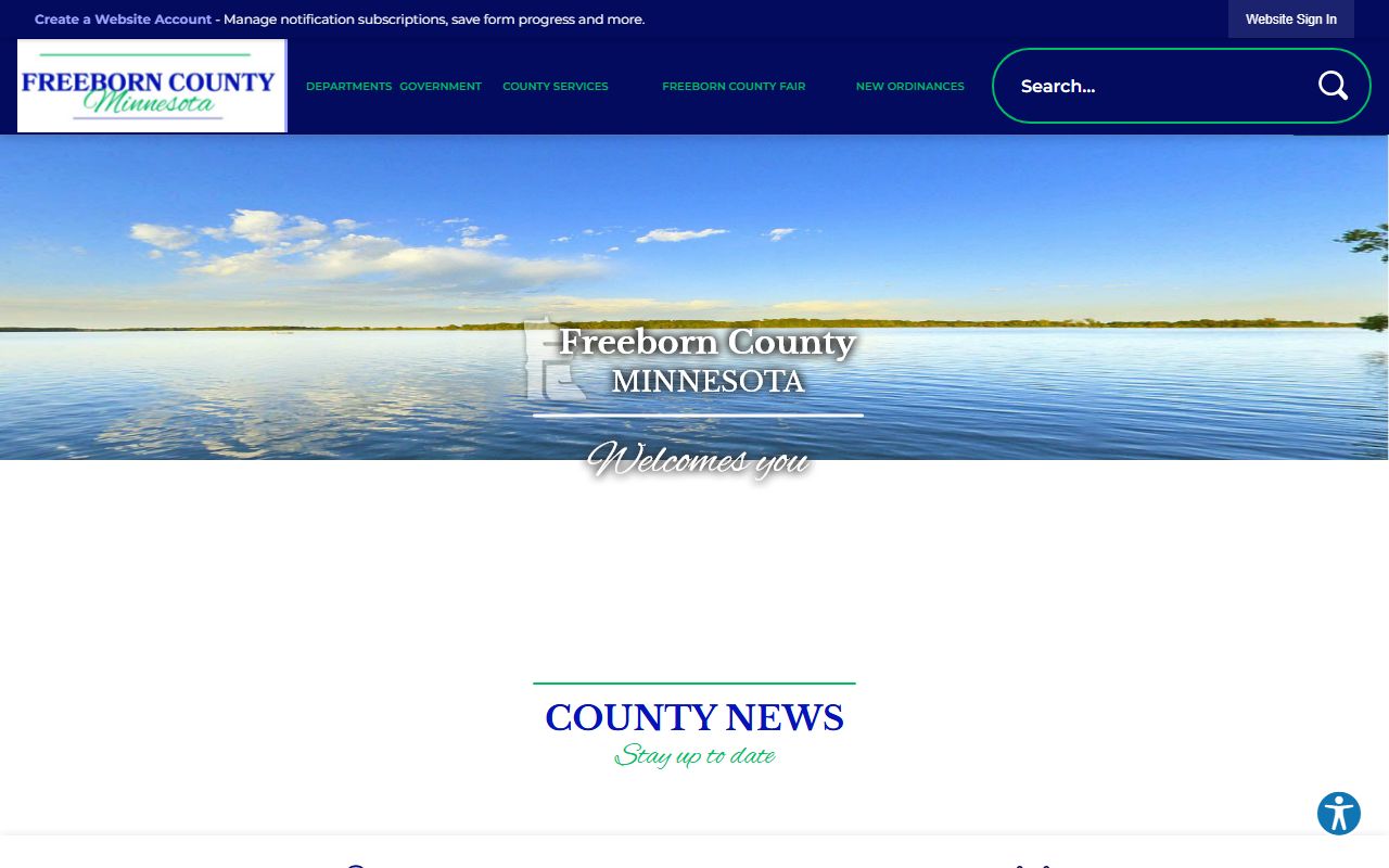 Freeborn County Minnesota public records official county website