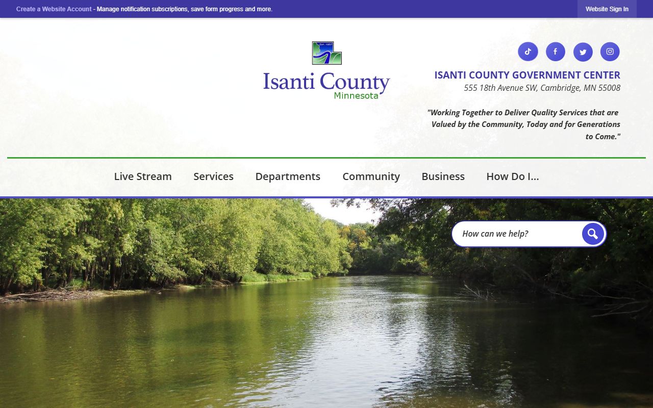 Isanti County Minnesota public records official county website