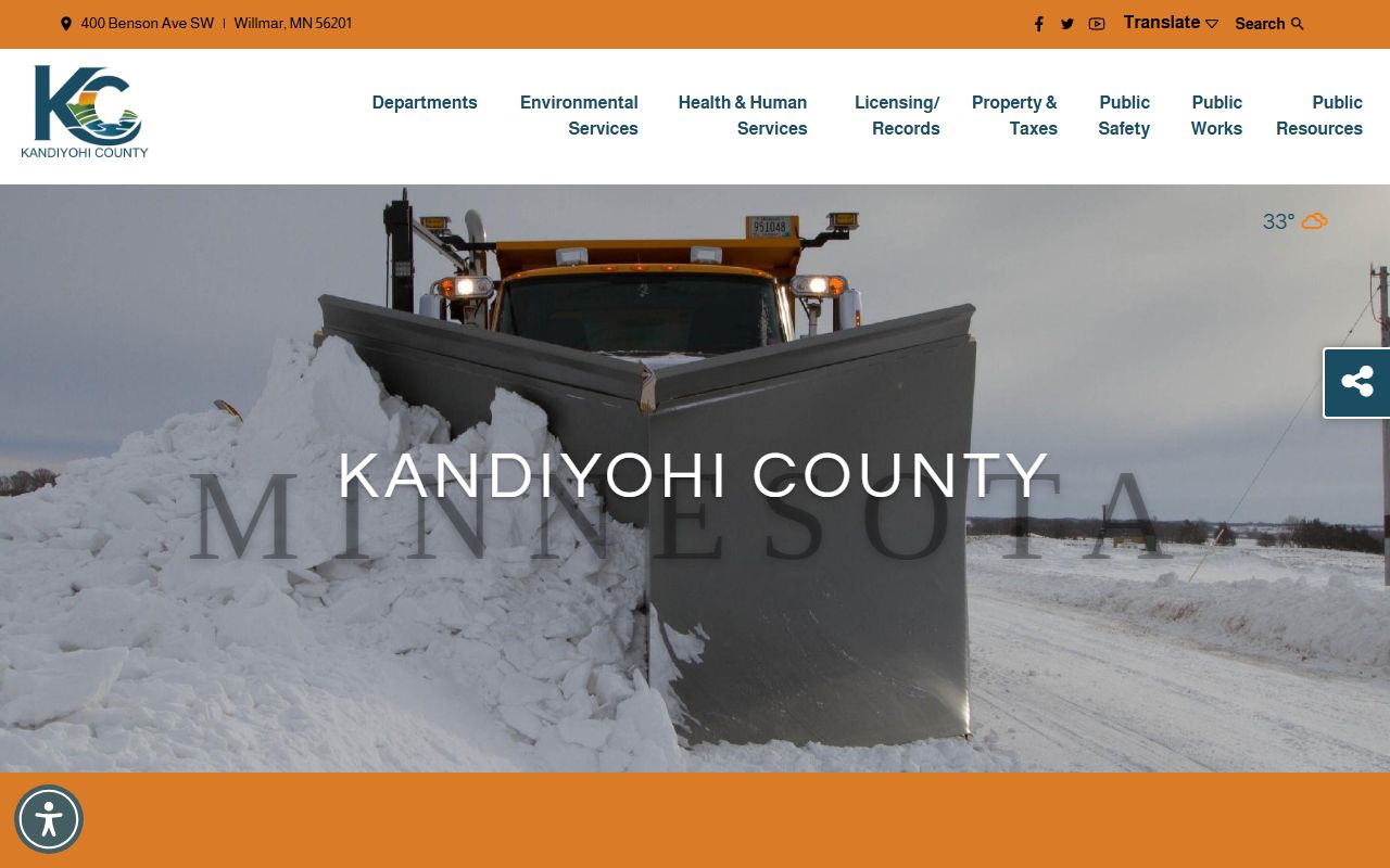 Kandiyohi County Minnesota public records official county website