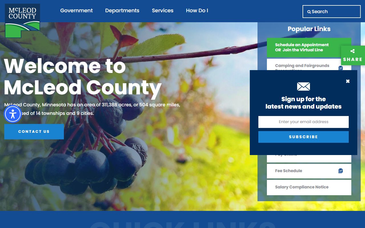 McLeod County Minnesota public records official county website
