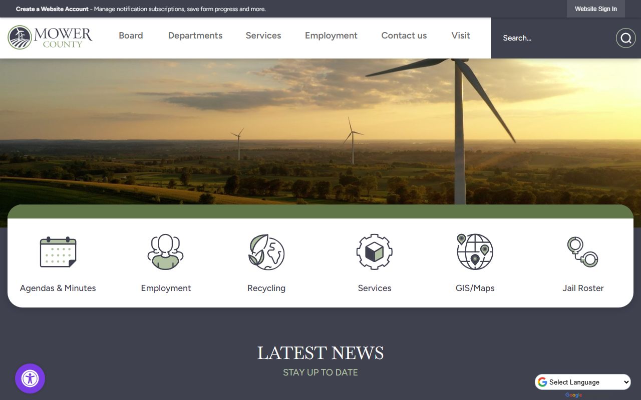 Mower County Minnesota public records official county website