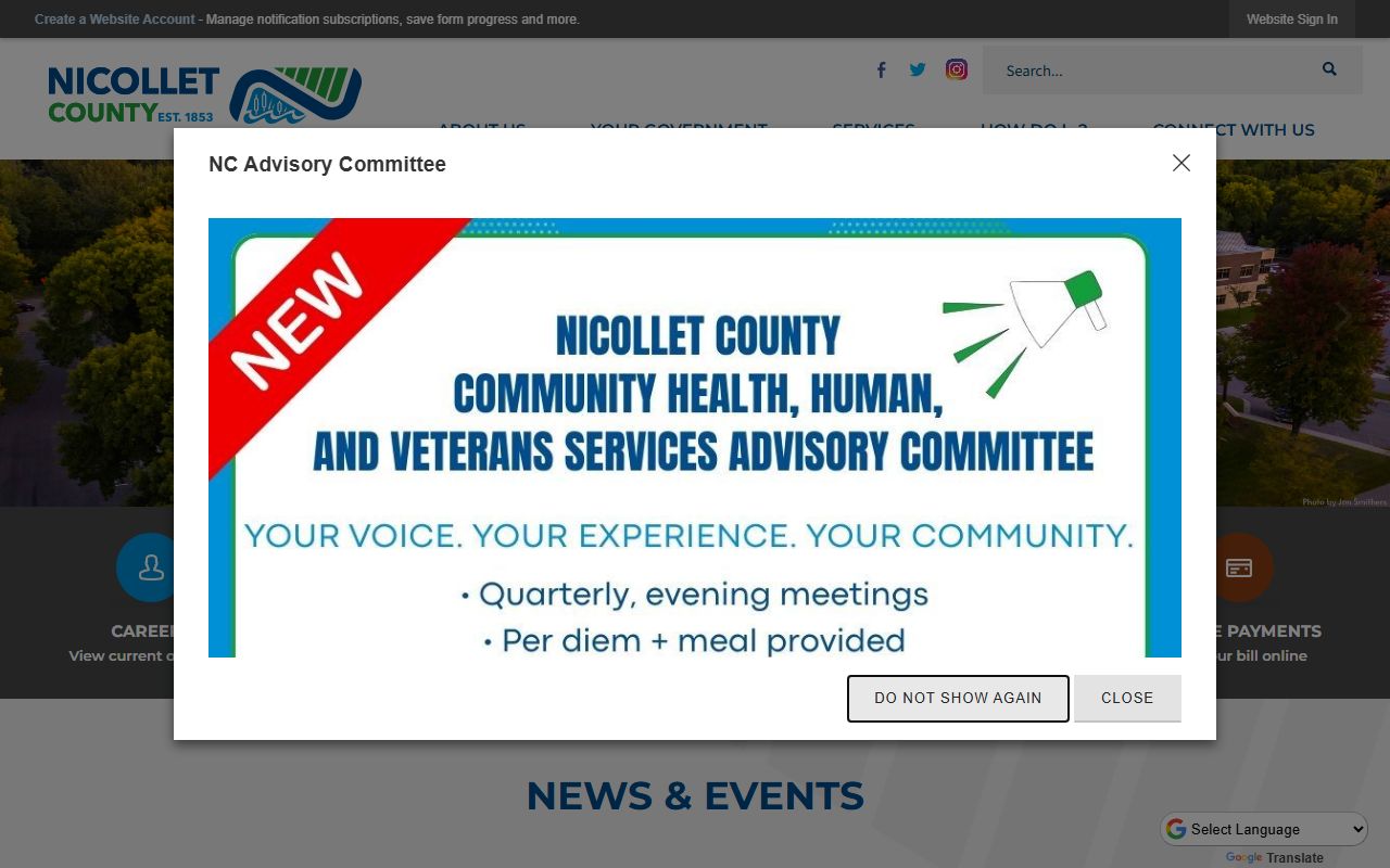 Nicollet County Minnesota public records official county website