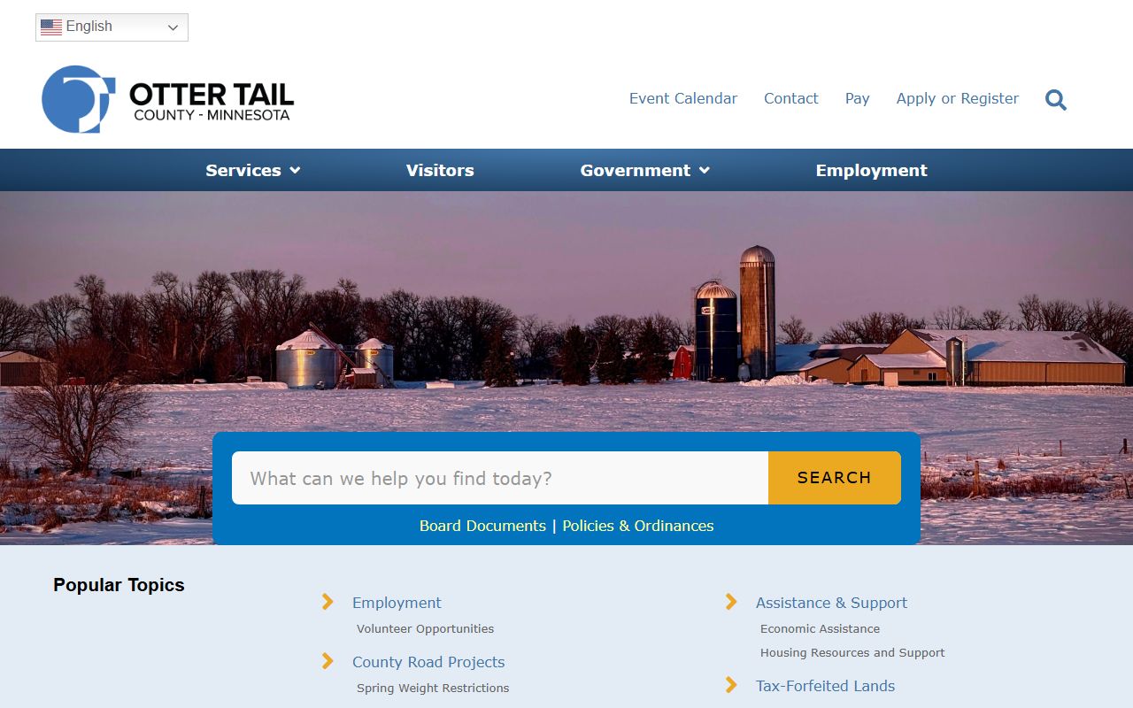 Otter Tail County Minnesota public records county portal