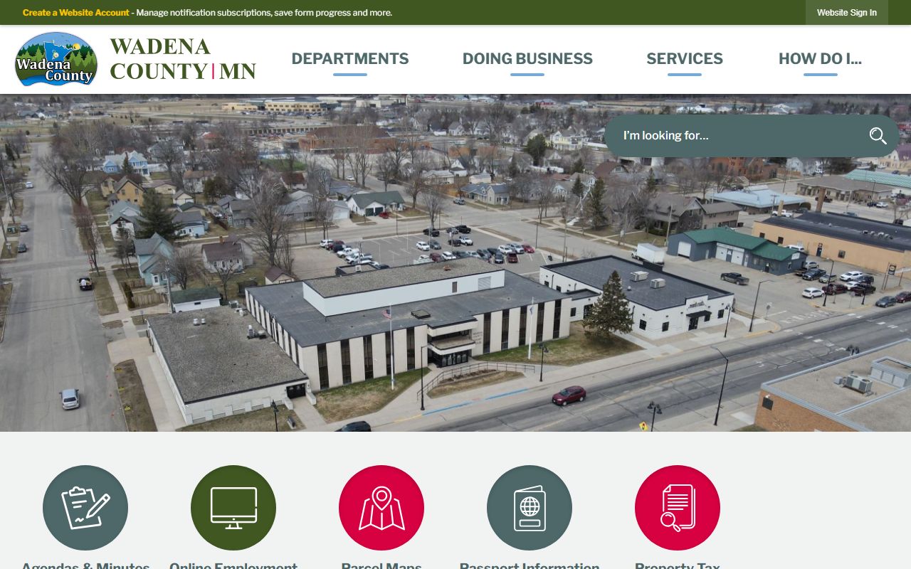 Wadena County Minnesota public records official county website
