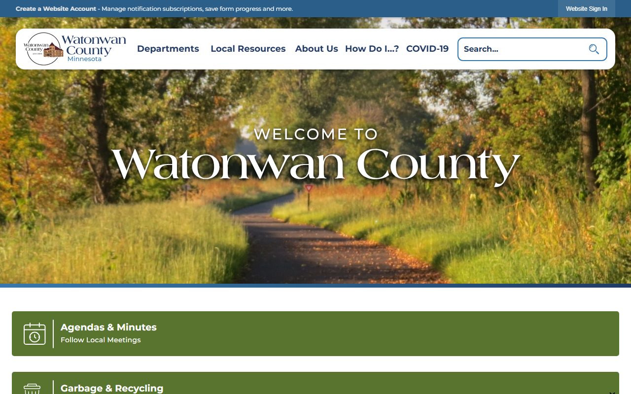 Watonwan County Minnesota public records official county website