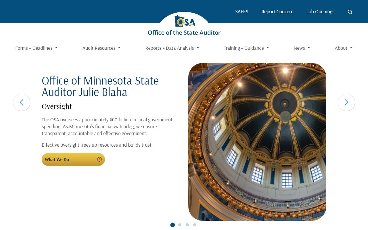 Minnesota Office of the State Auditor public records government oversight